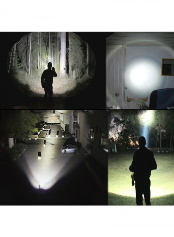 Self-Defense LED Tactical Flashlight White 6x9centimeter