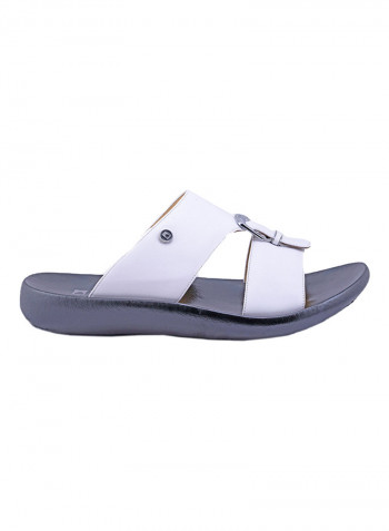 Kids Buckle Detail Sandals White