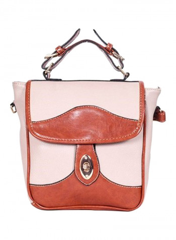 Polyester Blend Crossbody Bag LWSL00230 Brown