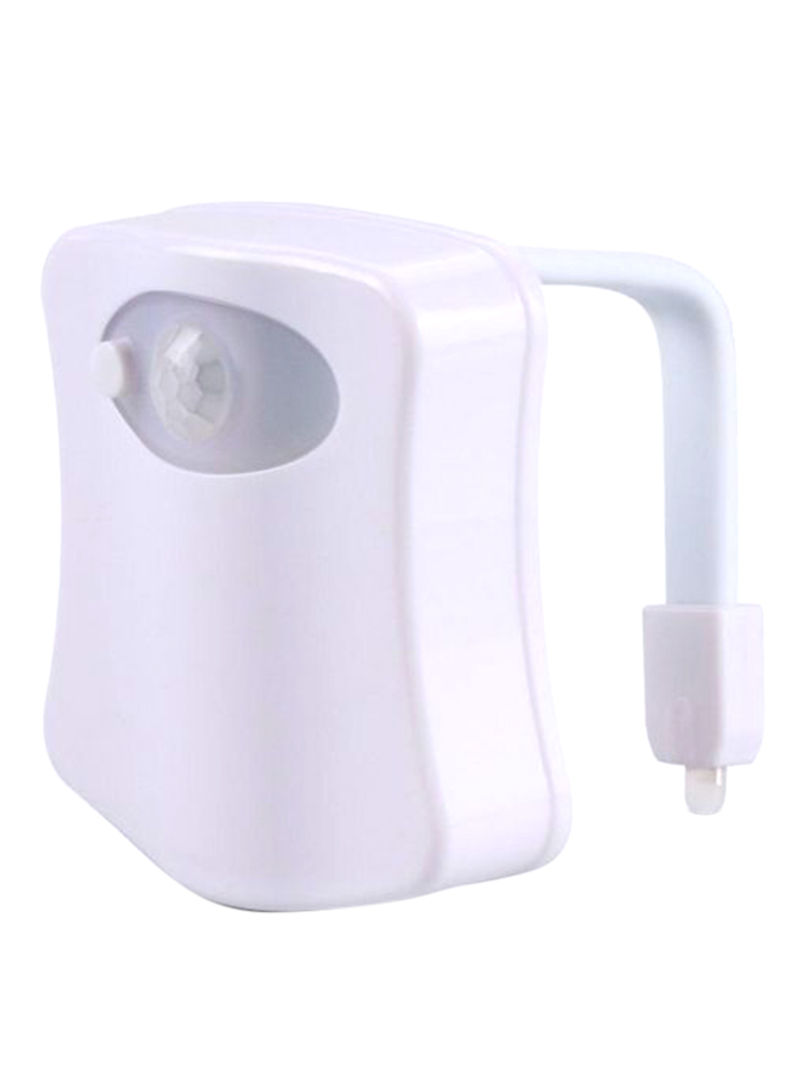 Body Motion Sensor Toilet Seat LED White 2x9cm