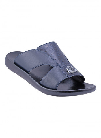 Logo Embellished Arabic Sandals Navy