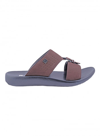 Perforated Arabic Sandals Brown