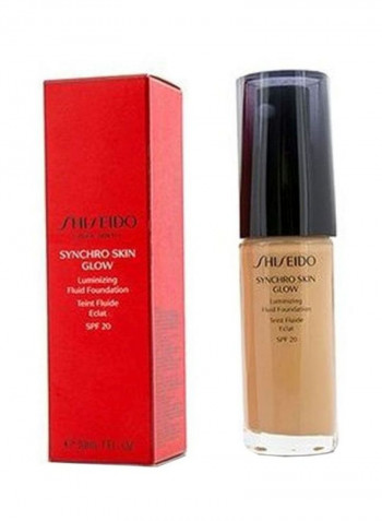 Synchro Skin Glow Luminizing Fluid Foundation SPF20 Rose 4