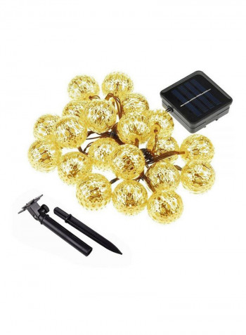 20 LED Solar Warm White String Lights Warm White 10x14cm