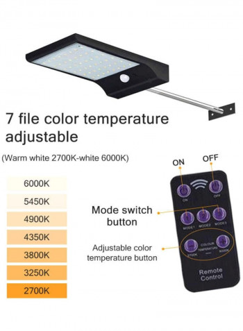 36 LED Solar Street Waterproof Wall Lights White 18x11centimeter