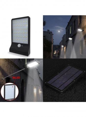 36 LED Solar Street Waterproof Wall Lights White 18x11centimeter