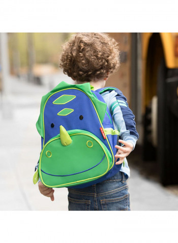 Dinosaur Zoo Backpack Green/Blue