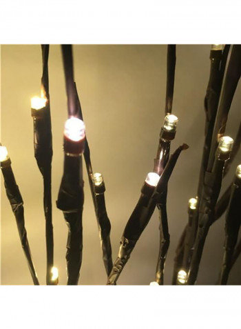 LED Branches Battery Powered Decorative Lights Yellow/Brown 9x20centimeter