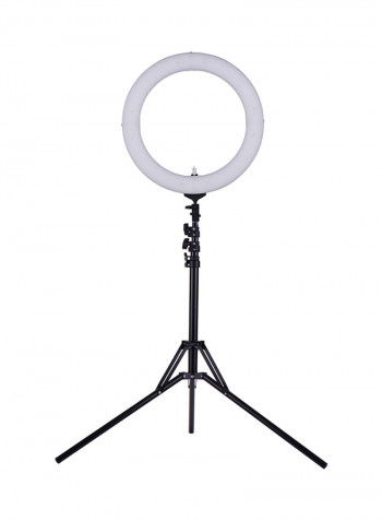 LED Fill Light CRI 90+ With Mini Ball Head Phone Holder 18inch Black