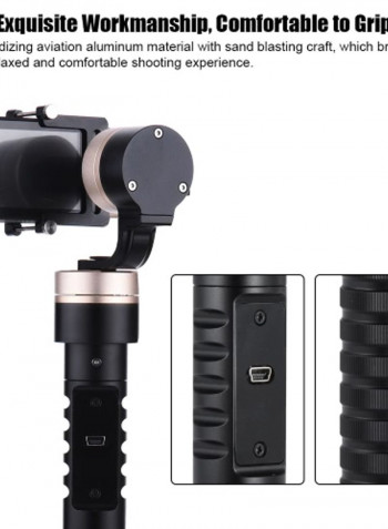 3-Axis Handheld Gimbal Stabilizer For GoPro/Xiaoyi Black/gold