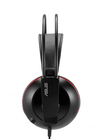 Cerberus Wired Over-Ear Gaming Headphones With Mic For PS4/PS5/XOne/XSeries/NSwitch/PC Black/Red