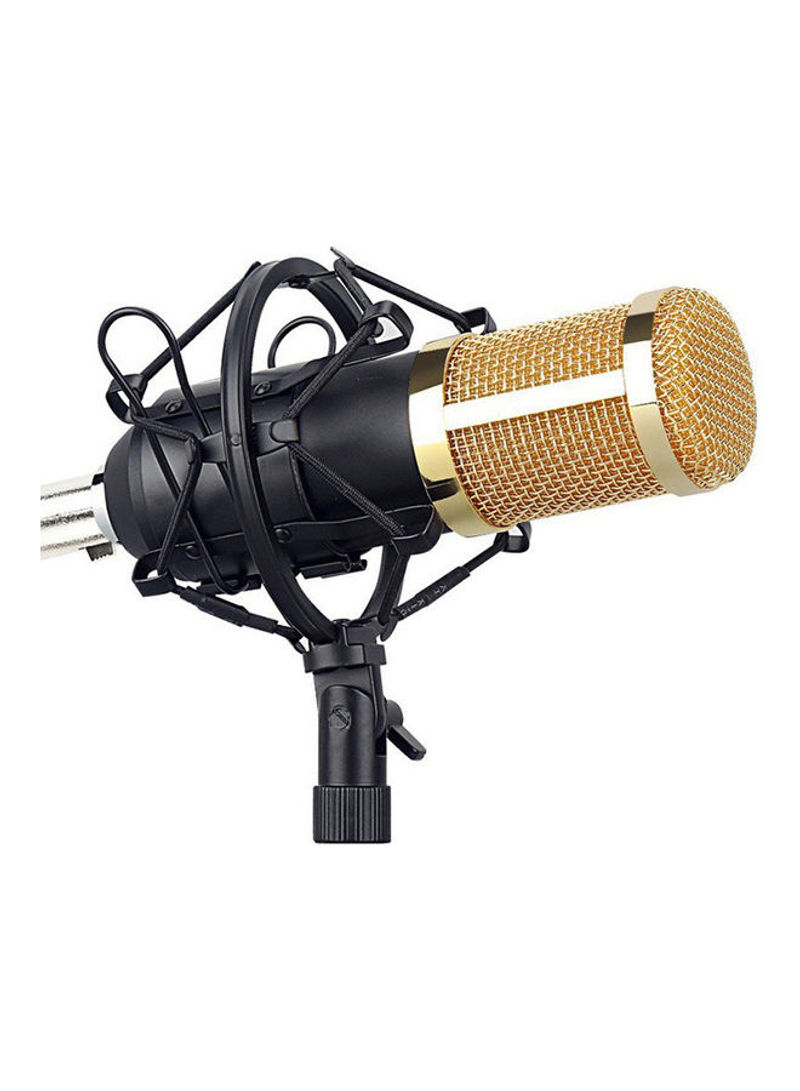 Microphone Kit Computer Condenser Mic with Arm Sound Card 41.5*24*7.6cm Multicolor