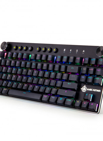 MK11 Mechanical Gaming Wired And Wireless Keyboard - Chinese أسود