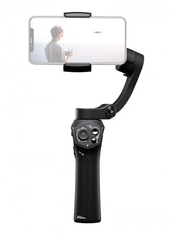 3-Axis Handheld Gimbal Stabilizer Selfie Stick Black