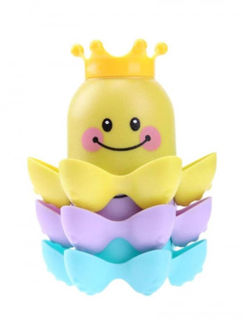 3-Piece Bathroom Ocean Octopus Stacking Cups Toy