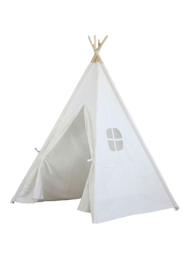 Five Poles Kids Play Tent Cotton Canvas Tipi For Baby Playhouse