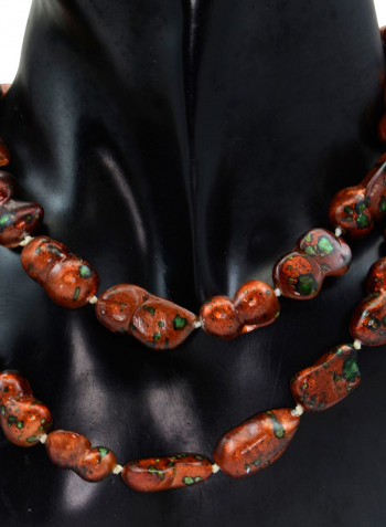 18 Karat Gold Pearl Beads Long Multi-stand Necklace