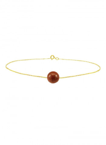 18 Karat Gold Sunstone Bracelet