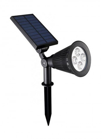 LED Solar Spotlight Wall Lighting Black 9x16centimeter