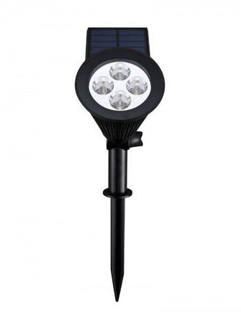 LED Solar Spotlight Wall Lighting Black 9x16centimeter