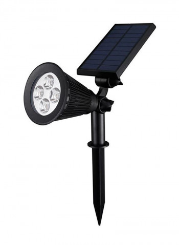 LED Solar Spotlight Wall Lighting Black 9x16centimeter