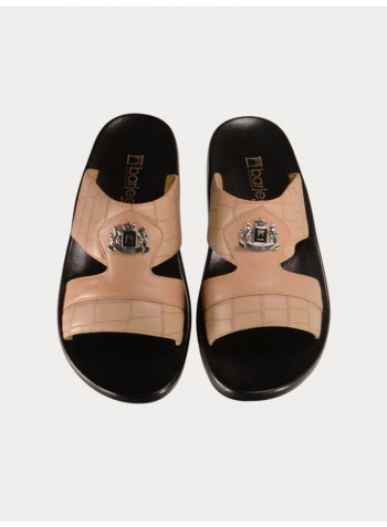 Casual Comfortable Arabic Sandals Beige