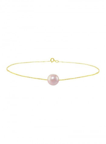 18 Karat Gold And Pearl Bracelet
