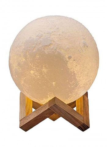 3D Print Moon Rechargeable Light White 5.9inch