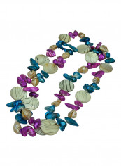 18 Karat Gold Pearl Beads Long Multi-stand Necklace