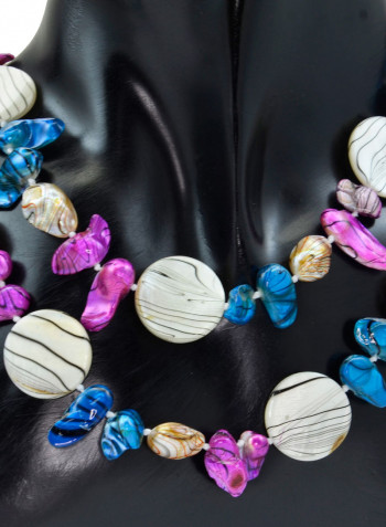 18 Karat Gold Pearl Beads Long Multi-stand Necklace