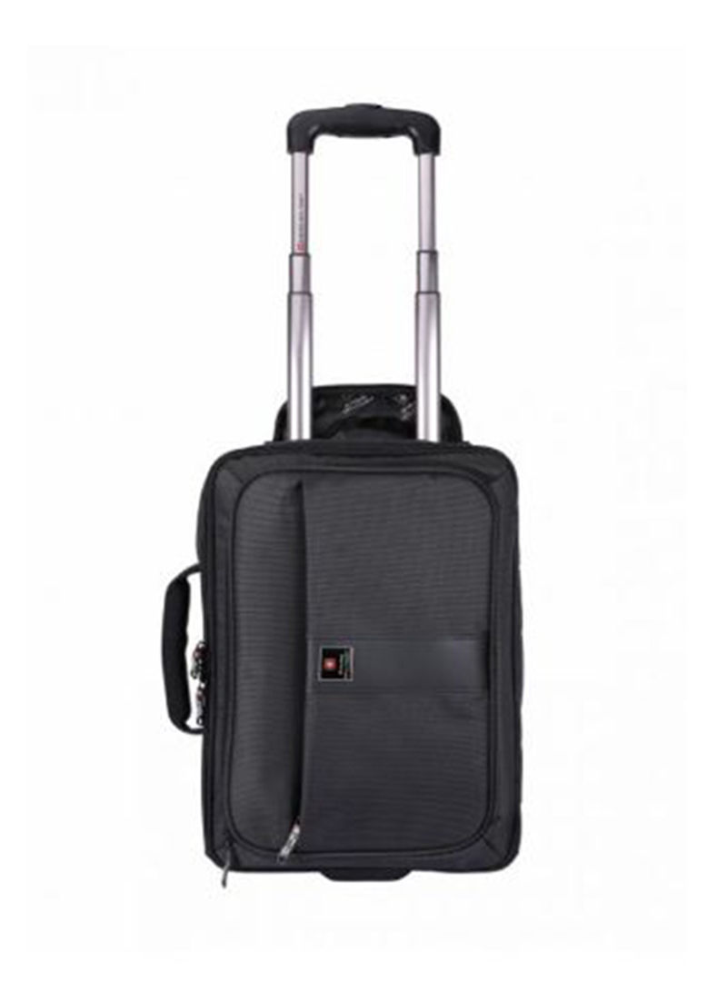 Laptop Trolley Briefcase Backpack Black