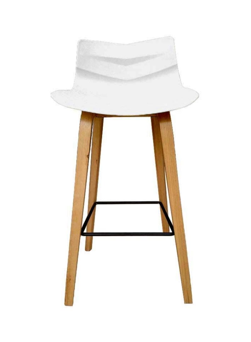 Polypropylene High Chair White/Beige 40x47x95centimeter