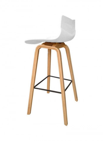 Polypropylene High Chair White/Beige 40x47x95centimeter