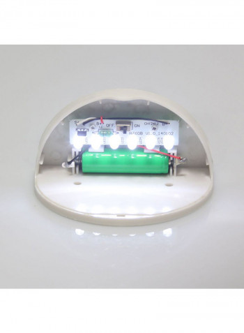 LED Solar Powered Wall Blub Lamp White 7x11centimeter