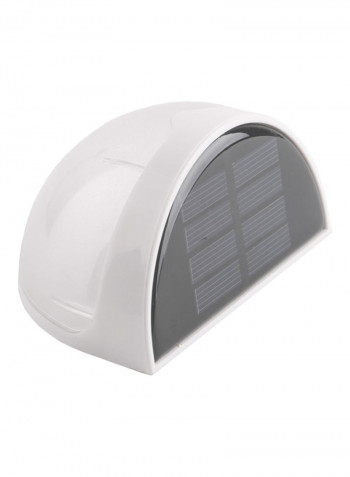 LED Solar Powered Wall Blub Lamp White 7x11centimeter