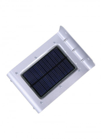 16 LED Solar Power Motion Sensor Garden Security Lamp White/Black 16x16cm