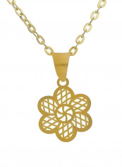 Italian Chain Necklace With Anchor Pendant