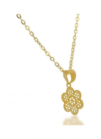 Italian Chain Necklace With Anchor Pendant