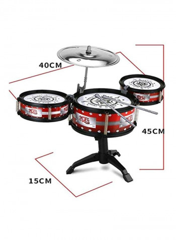 3 Piece Kids 3 Cymbal, , Kick Pedal, 2 Drumsticks, Little Rockstar Kit