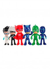 6-Piece Masked Man Pajamas Action Figures Toys 6x3inch