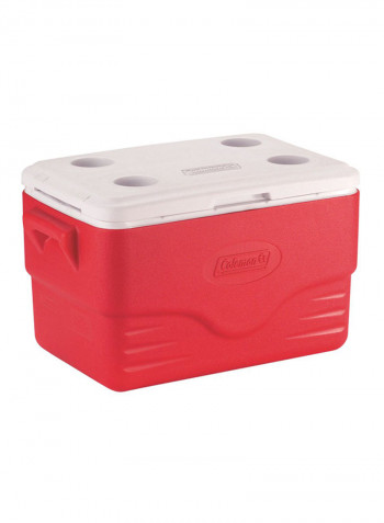 3-Piece Cooler Icebox Combo Set Red/White 22.4 x 13.8 x 15inch