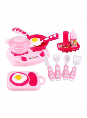 15-Piece Plastic Kitchen Pretend Play Kitchen Set