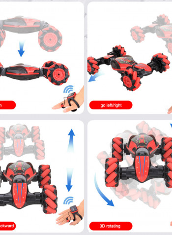 2.4GHz 4WD Off Road Double-Sided Car With Gesture Sensor Watch Lights 38.5cm
