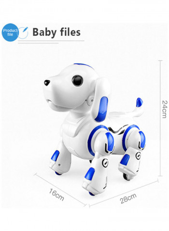 Remote Control 2.4GHz Robot Dog Puppy Intelligent Smart Interactive Singing Dancing Programmable Toys Children Birthday Gift 28.50x18.60x26.00cm