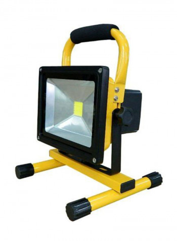 20W Portable LED Rechargeable Flood Light Yellow 4x4centimeter