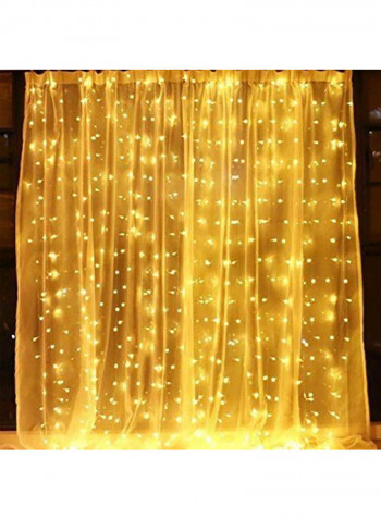 384 LED Icicle Curtain String Lights White 8x13centimeter