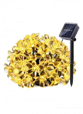 50 LED Outdoor Solar String Lights Yellow 10x15centimeter