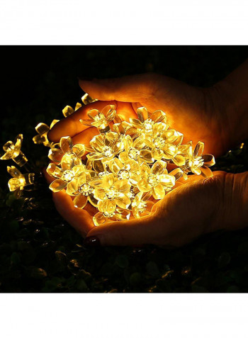 50 LED Outdoor Solar String Lights Yellow 10x15centimeter