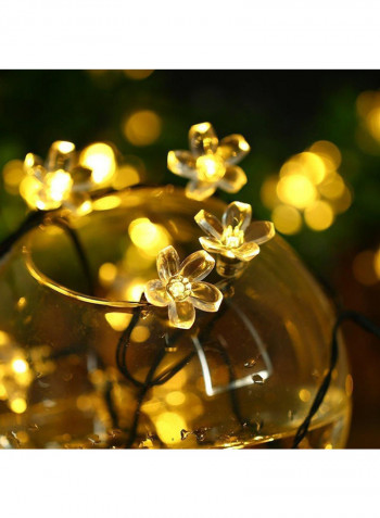 50 LED Outdoor Solar String Lights Yellow 10x15centimeter