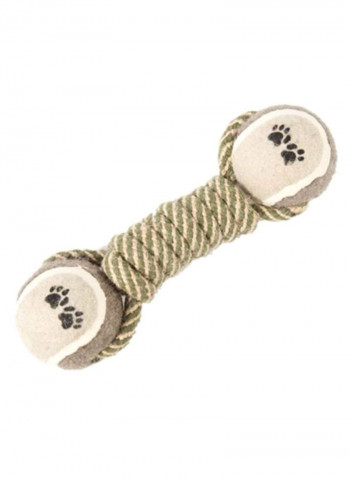 Bone Shaped Chewy Pet Toy بيج/ رمادي 24x 6سم